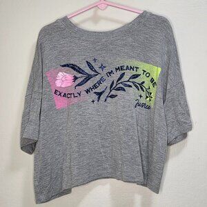 Justice girls crop t-shirt